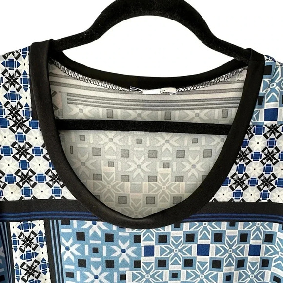 GREAT NORTHWEST INDIGO NWOT SLEEVELESS MAXI DRESS NAVY BLUE WHITE AQUA | MEDIUM - Picture 4 of 10